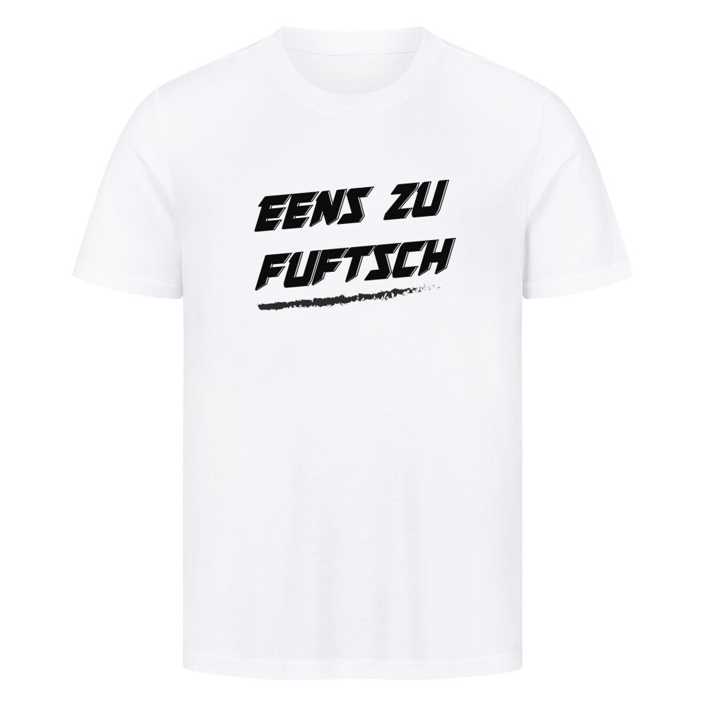 „Eens zu Fuftsch 1:50 T-Shirt Weiß – Spruchshirt für Simson-Schrauber“