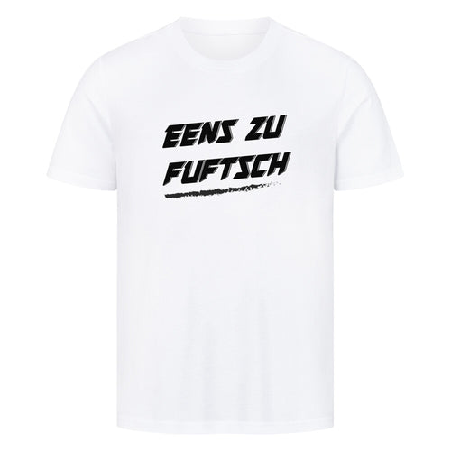 „Eens zu Fuftsch 1:50 T-Shirt Weiß – Spruchshirt für Simson-Schrauber“