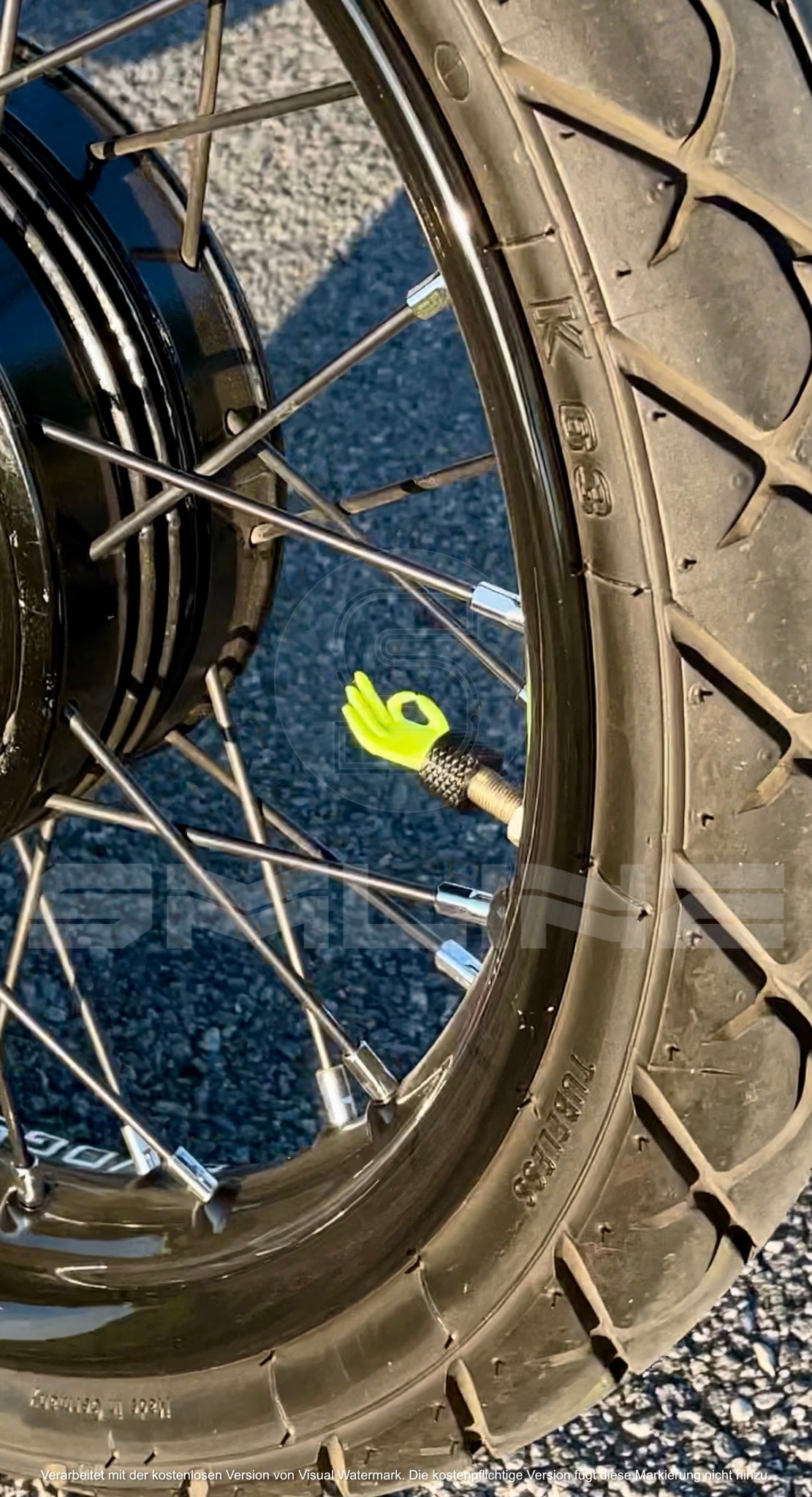 Hand Ventilkappe für Motorräder - Cooles Accessoire für den ultimativen Auftritt