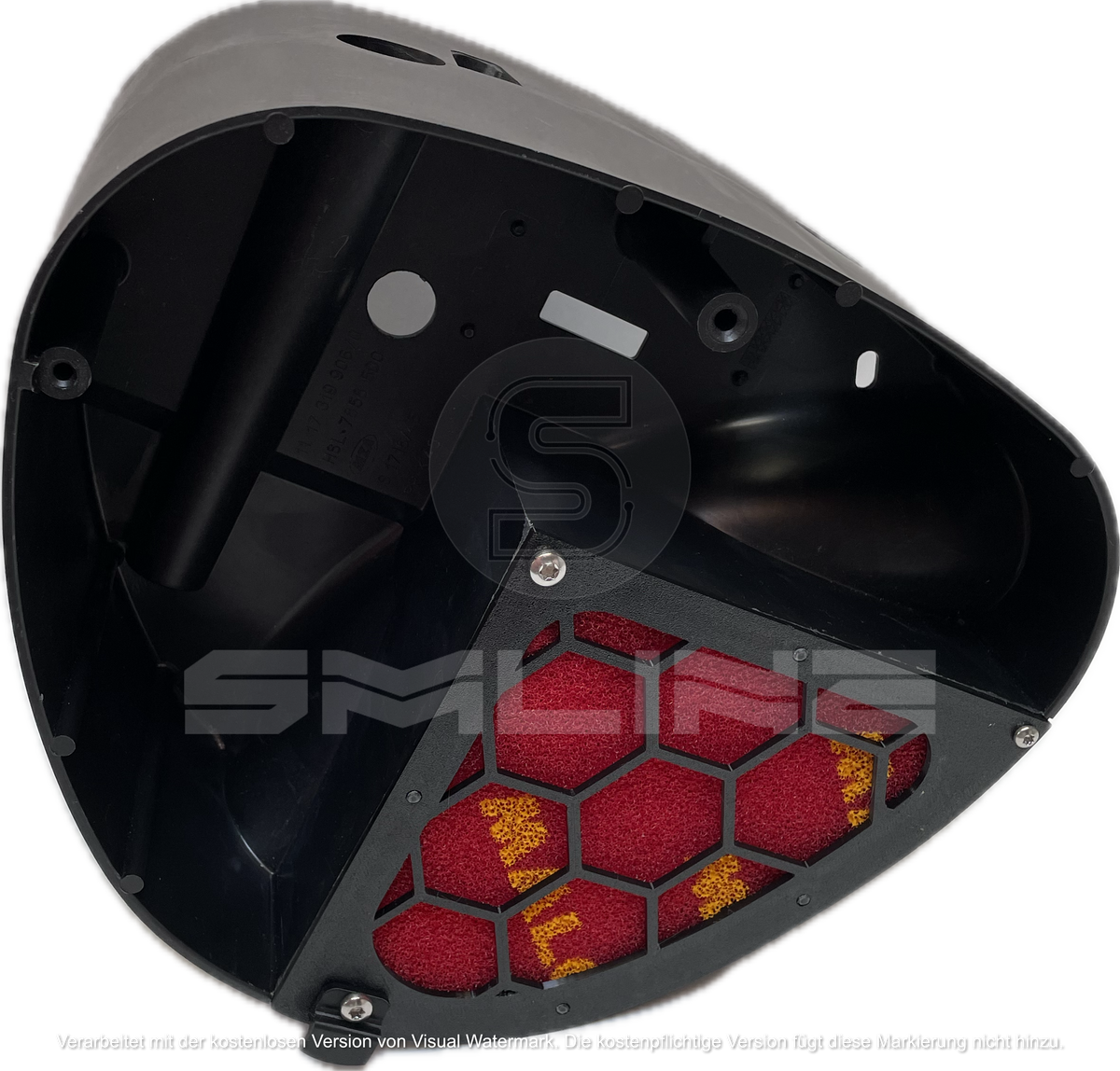 „Tuning Luftfilter montiert an Simson S51 – optimierte Luftzufuhr für Motor“
